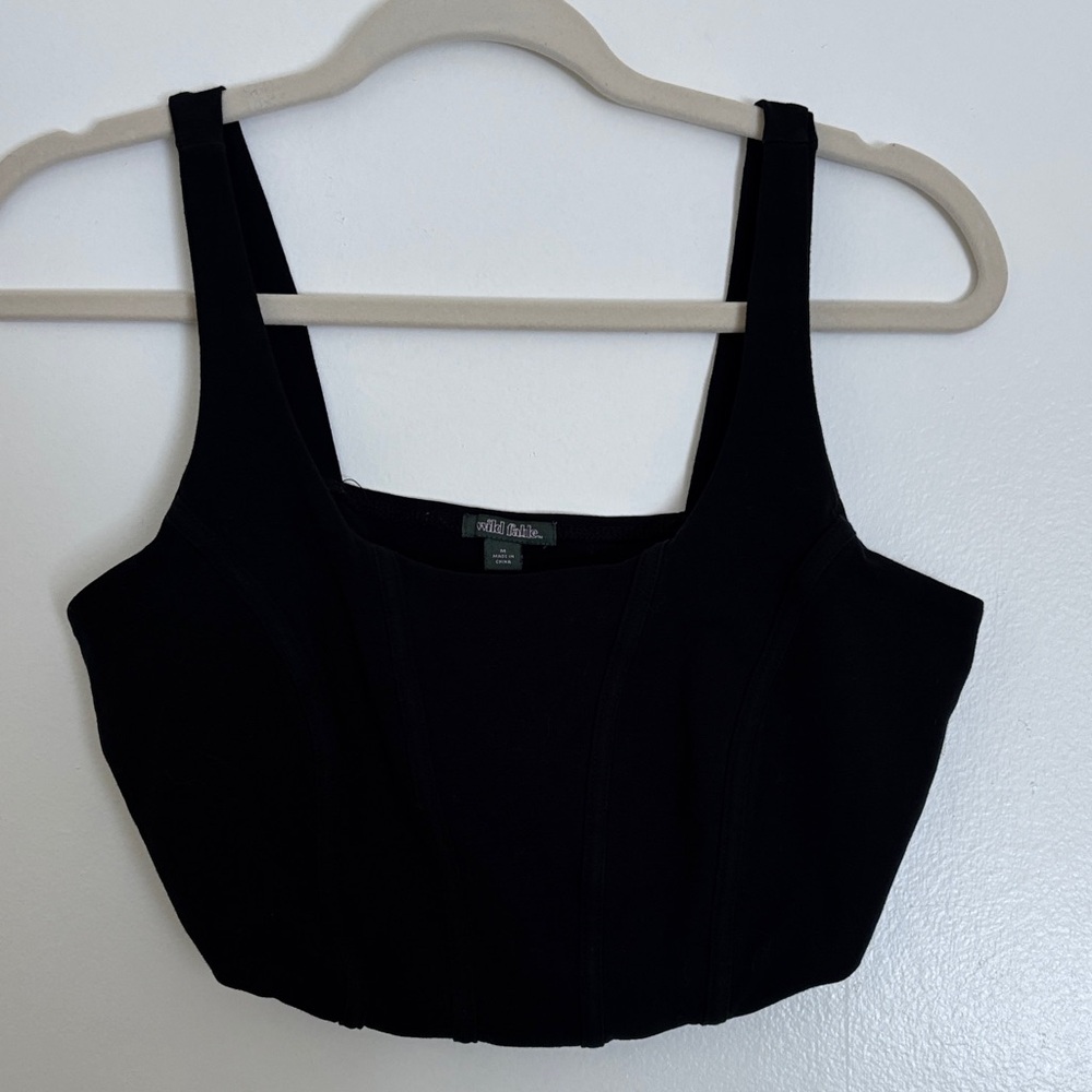 Wild Fable Black Crop Top